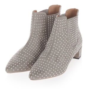 NWT TOPSHOP Taupe Studded Ankle Killer Booties